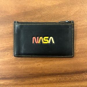 Coach Zip Card Case With Embossed NASA